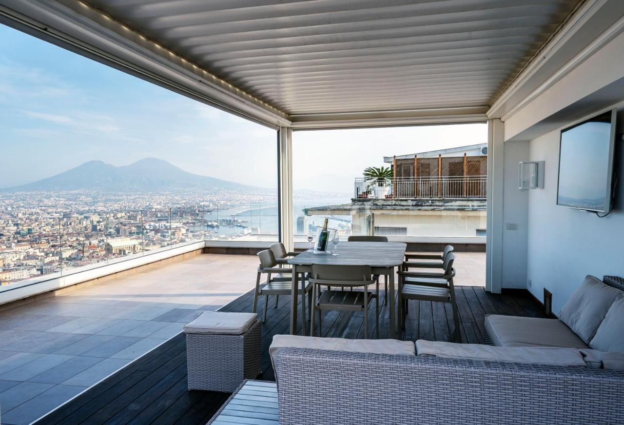 Terrazza Manu - Loft Suspended Over The City-Vomero Napoli Eksteriør bilde